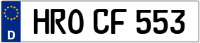 Trailer License Plate